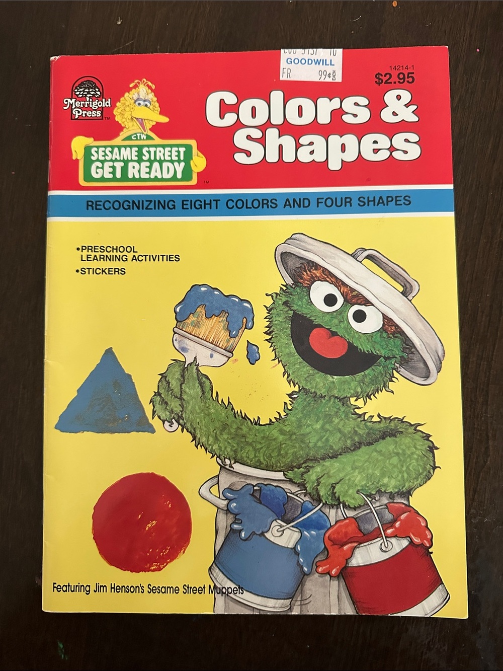 Vintage 1980s Sesame Street Colors & Shapes Activity Book